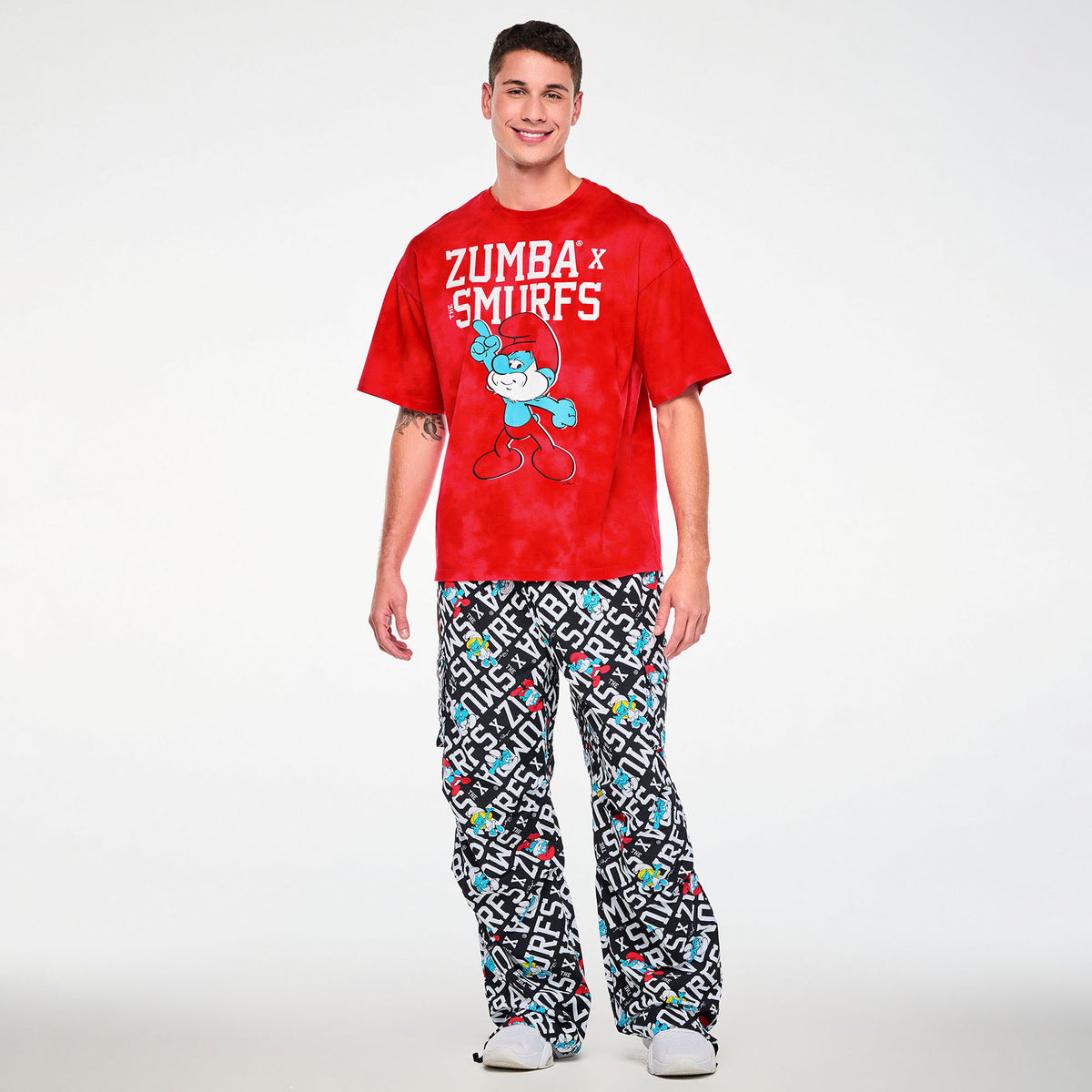 Zumba X The Smurfs Oversized Drop Shoulder Tee