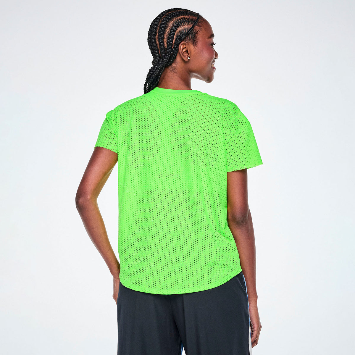 Ultrabright Mesh High Low Top - Get In Lime
