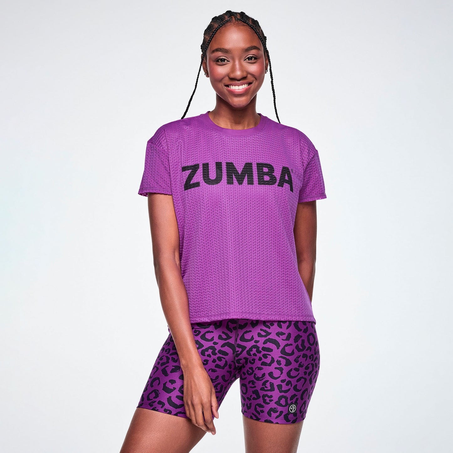 Ultrabright Mesh High Low Top - Purple Power