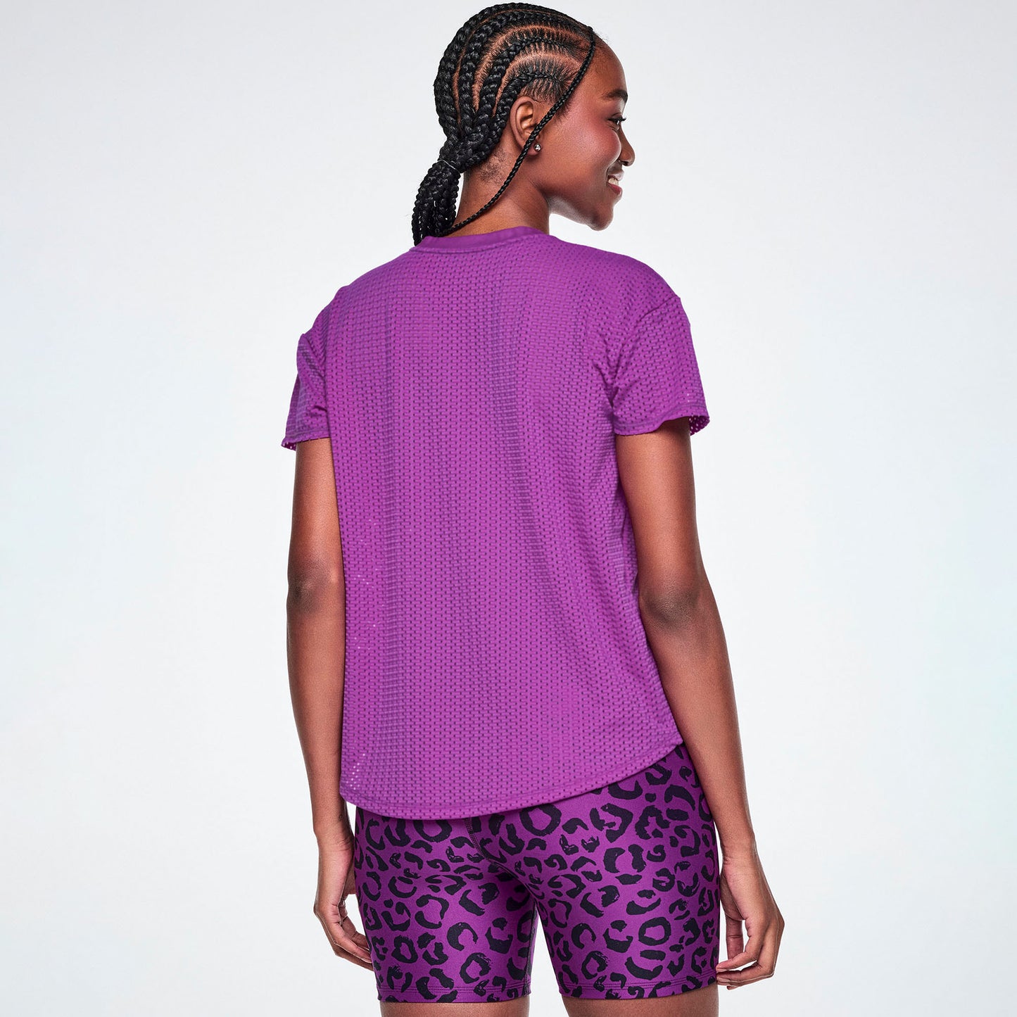 Ultrabright Mesh High Low Top - Purple Power