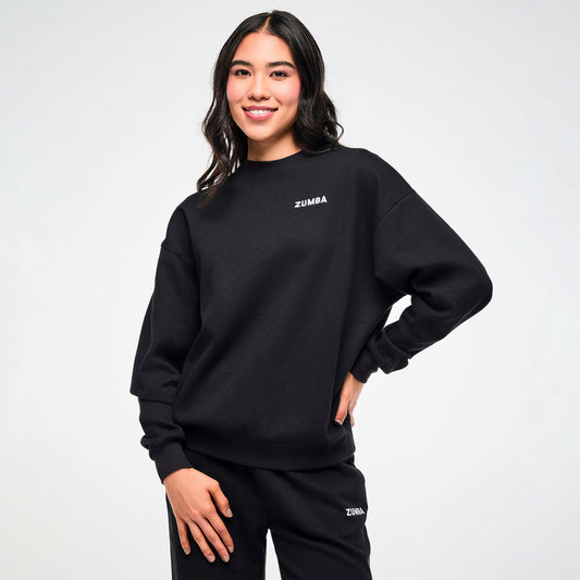 Zumba Basic Oversized Waffle Sweatshirt