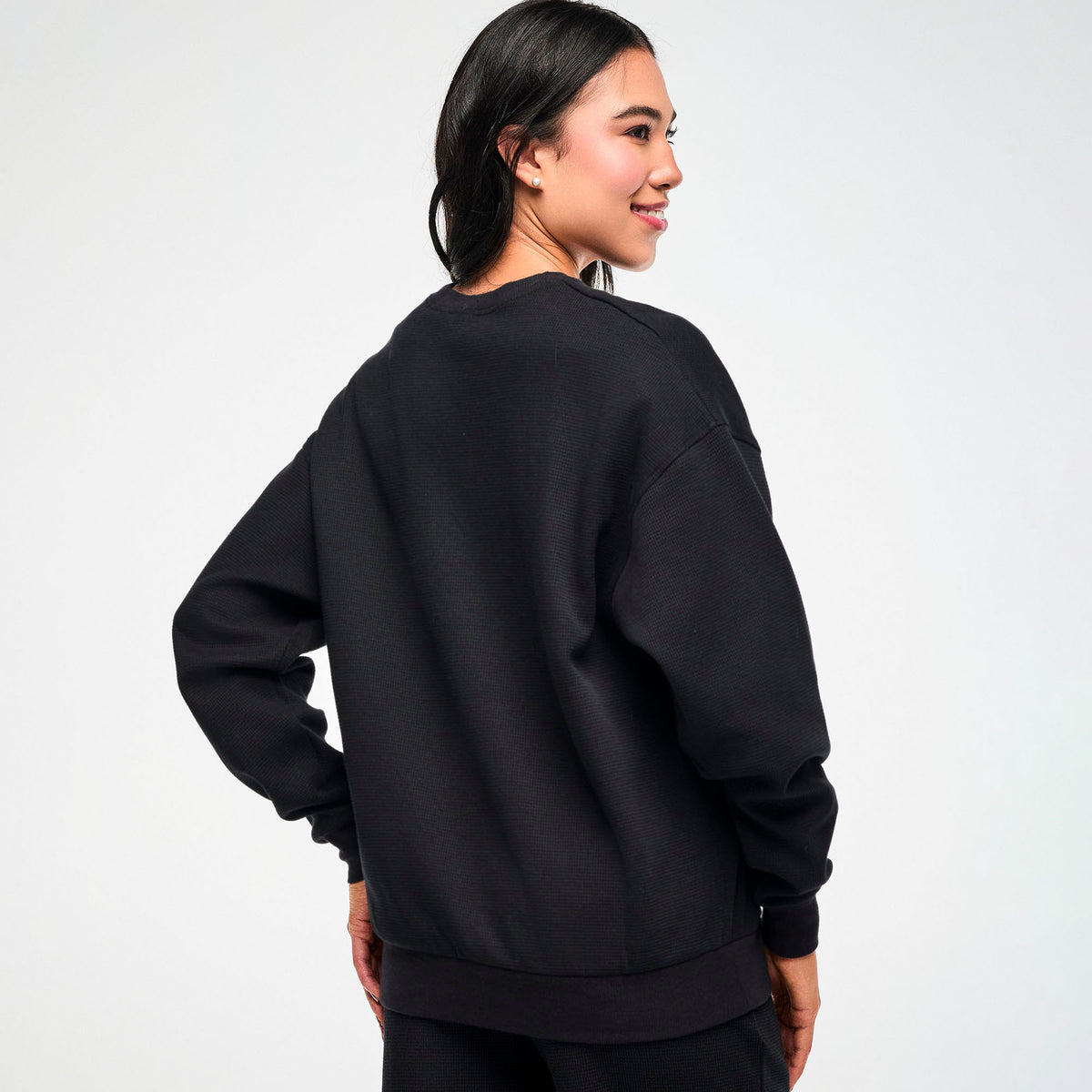Zumba Basic Oversized Waffle Sweatshirt
