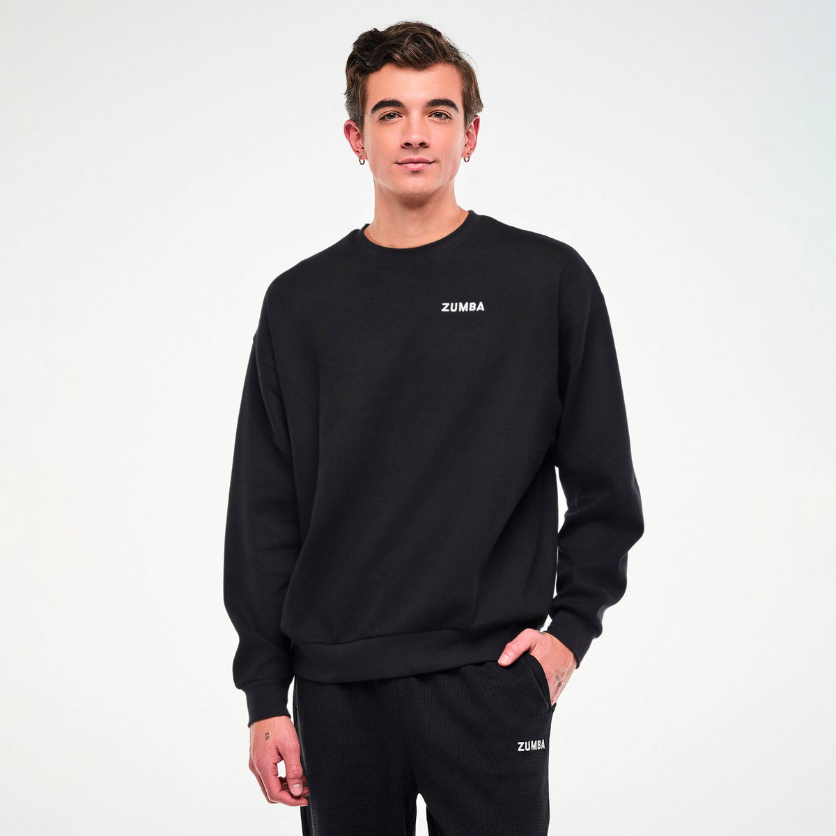Zumba Basic Oversized Waffle Sweatshirt