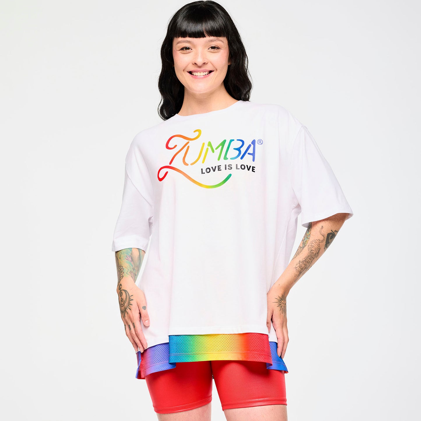 Zumba Men's Crew Neck Tee With Double Layered Hem