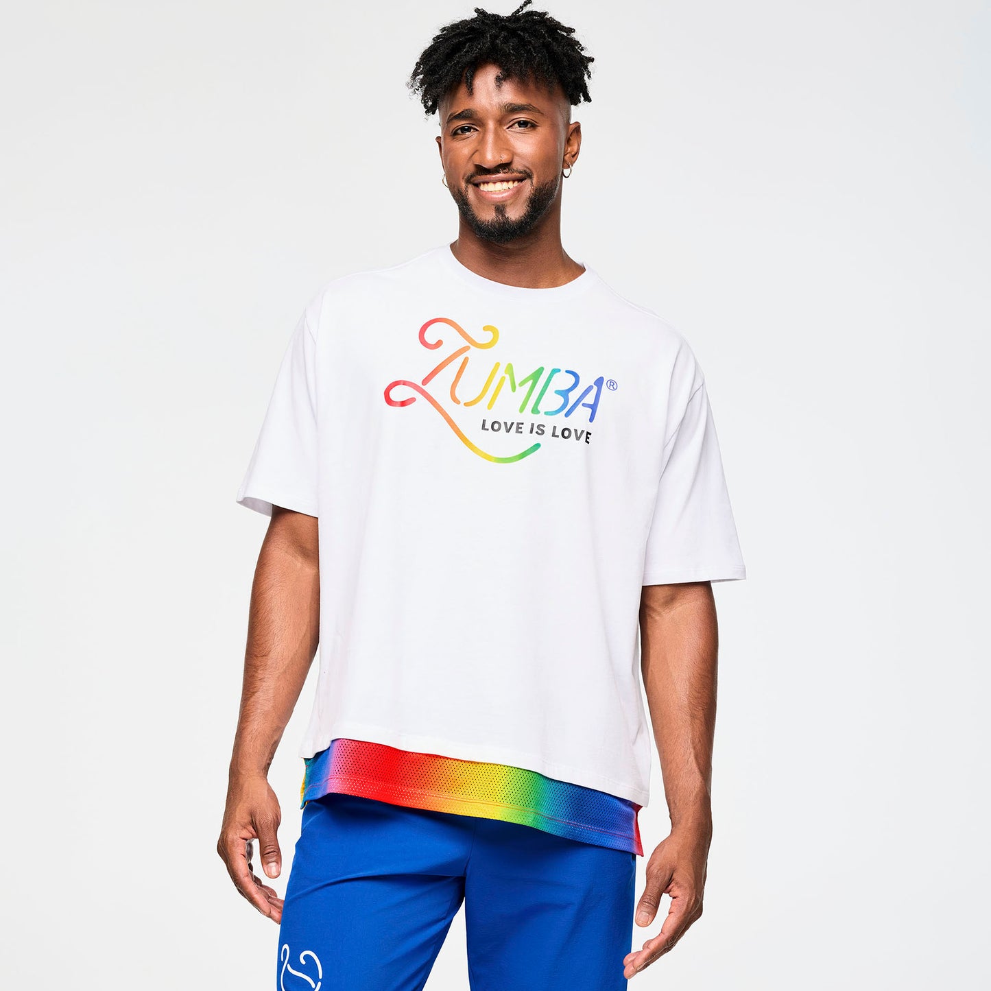 Zumba Men's Crew Neck Tee With Double Layered Hem