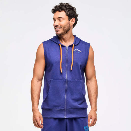 Zumba Libre Men's Sleeveless Zip-Up Hoodie