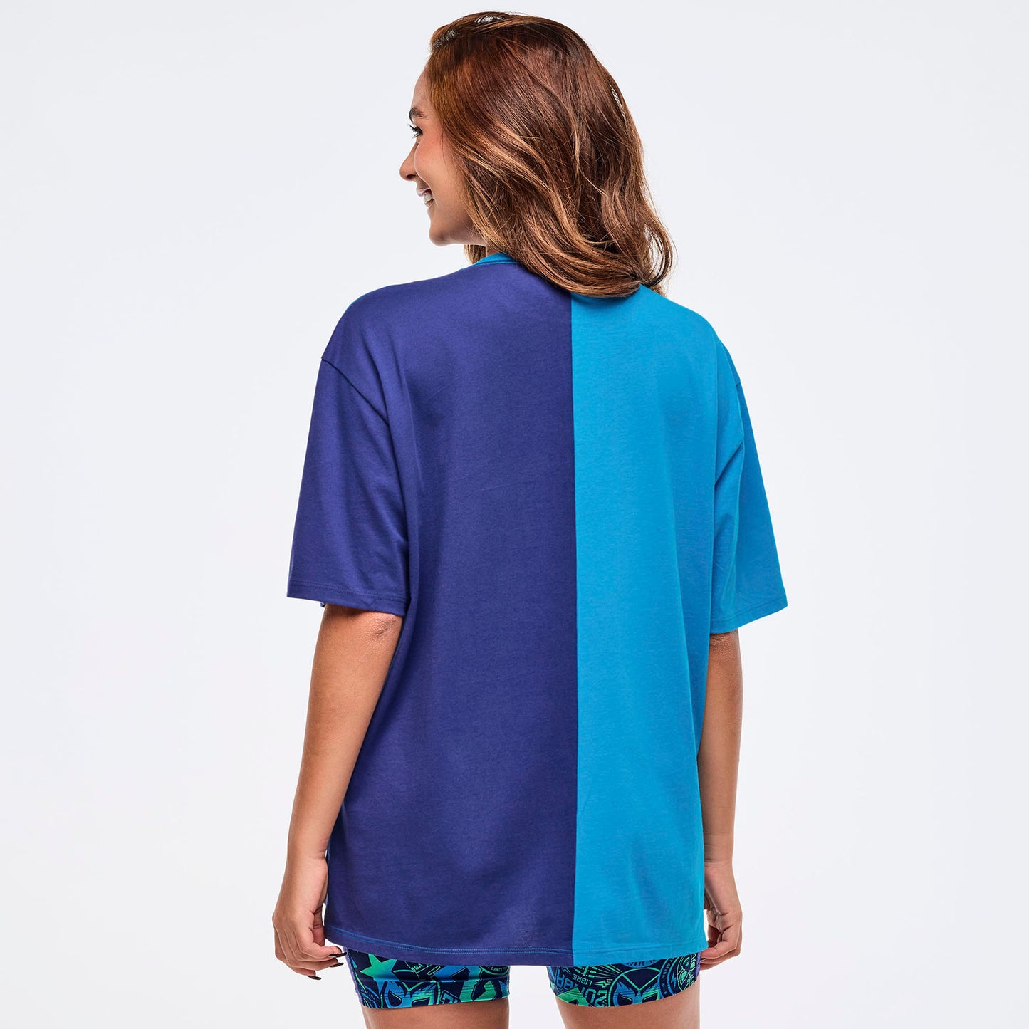 Zumba Libre Men's Oversized Two-Tone Crew Neck Tee