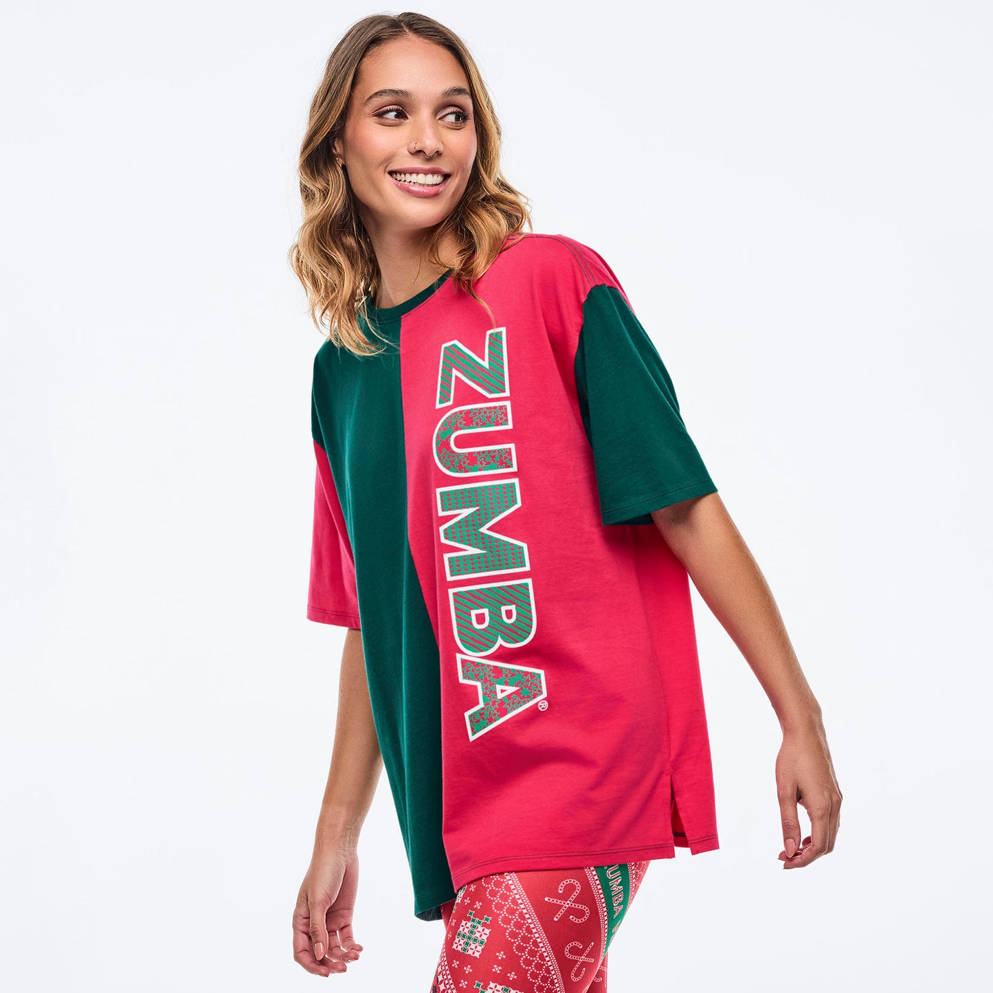 Zumba Holiday Men's Oversized Crew Neck Tee Z2T000109