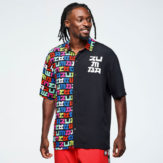 Eastern Flavor Men's Short Sleeve Button Up Z2T000112