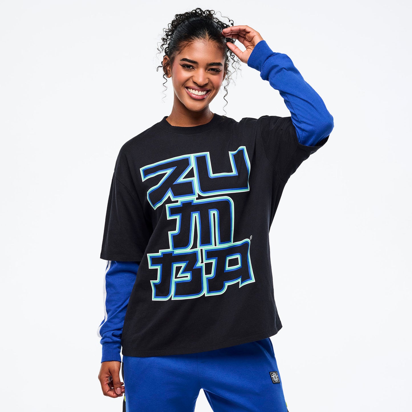 Eastern Flavor Men's Oversized Crew Neck Tee - Bold Black Z2T000117