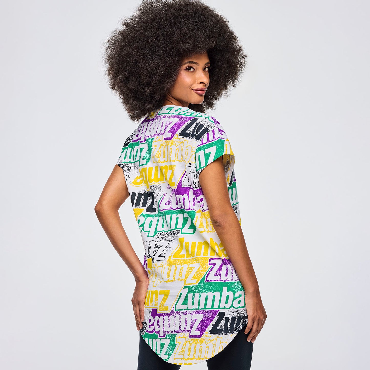 Apres Zumba Men's Crew Neck Round Hem Tee