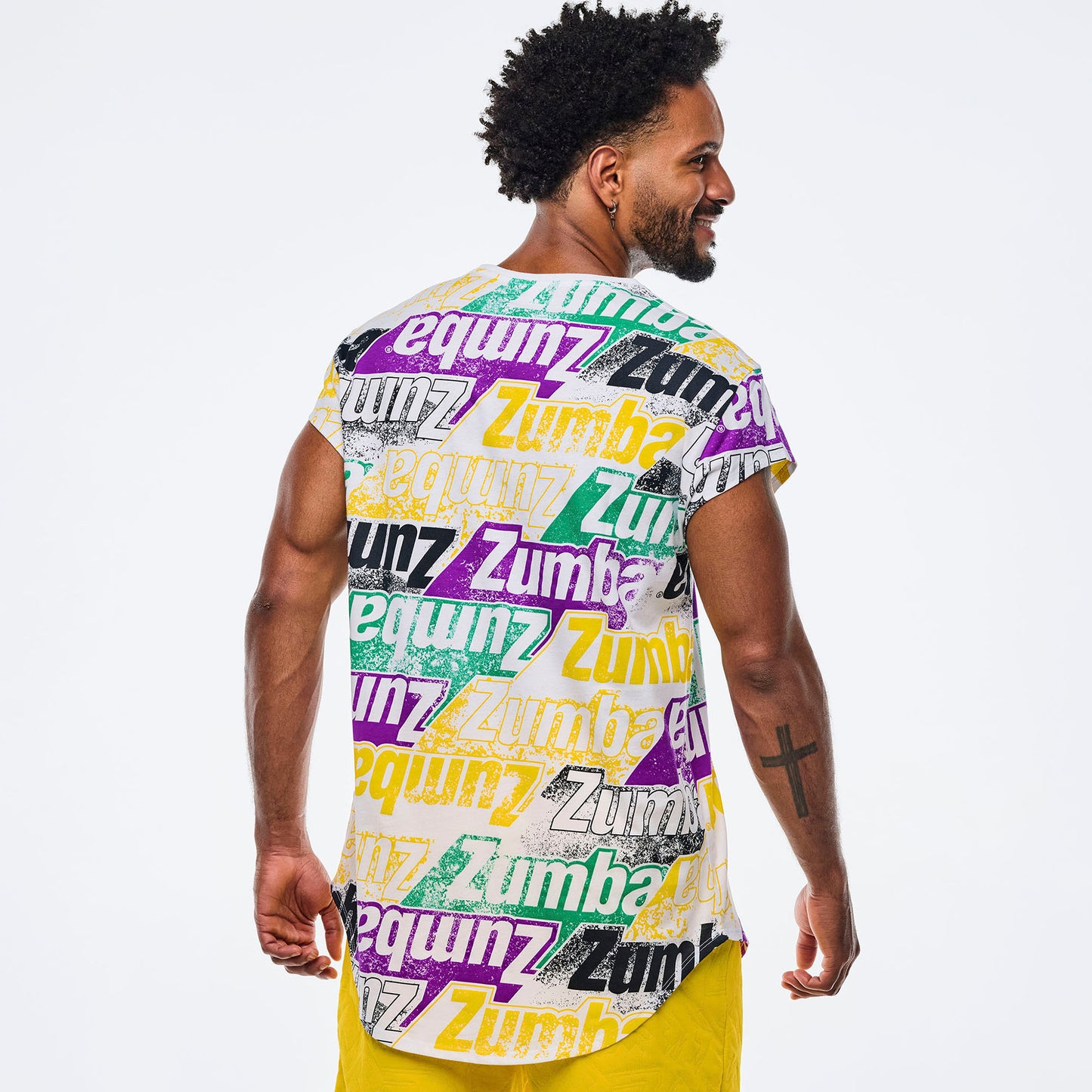 Apres Zumba Men's Crew Neck Round Hem Tee