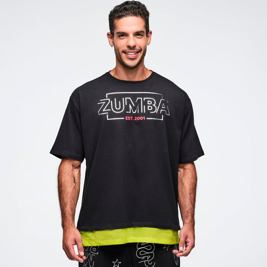 Zumba 25 Men's Tee With Double Layered Hem Z2T000145