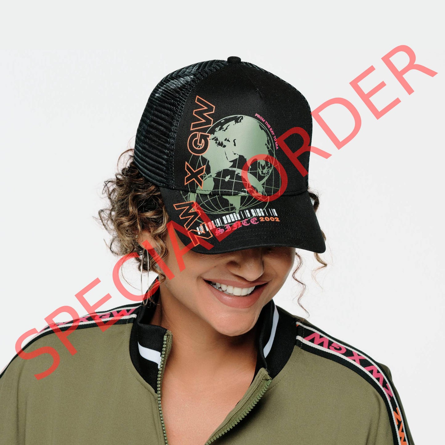 ZW X GW Adjustable Snapback Cap - Bold Black