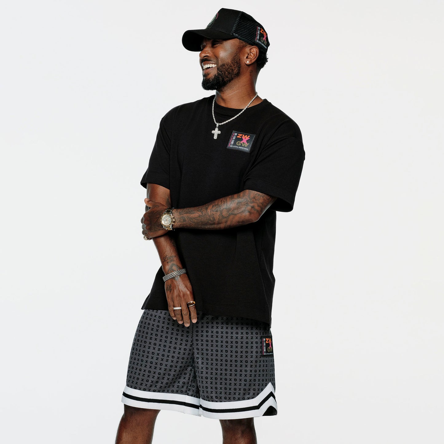 ZW X GW Adjustable Snapback Cap - Bold Black