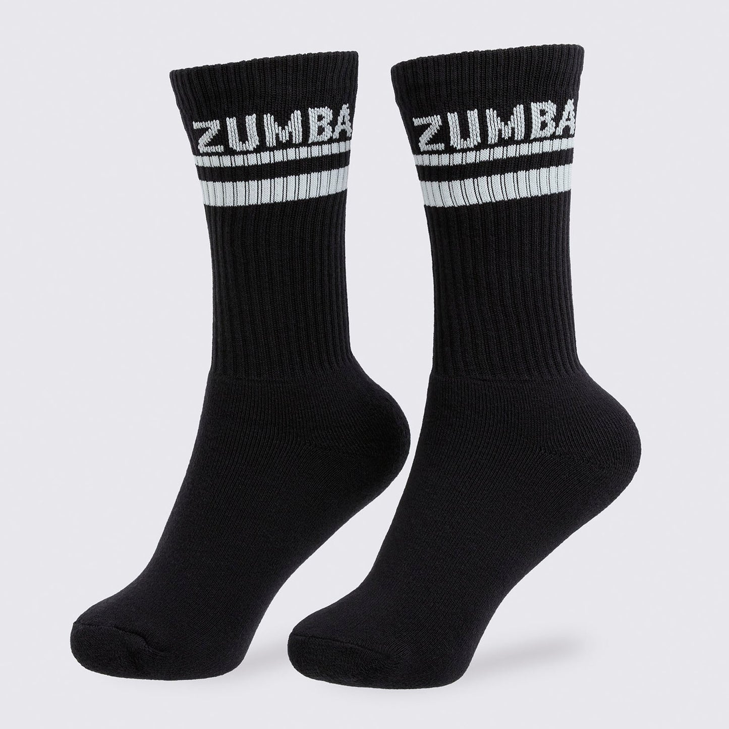 Zumba Core Plush High Socks_Bold Black