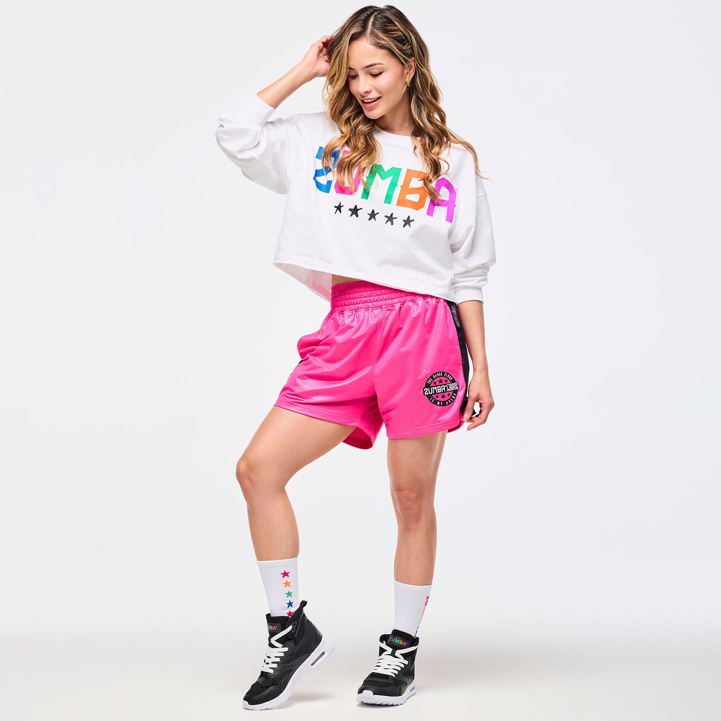 Zumba Libre High Socks - Wear It Out White