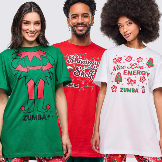 Zumba Holiday Tees 3PK Z3A000315