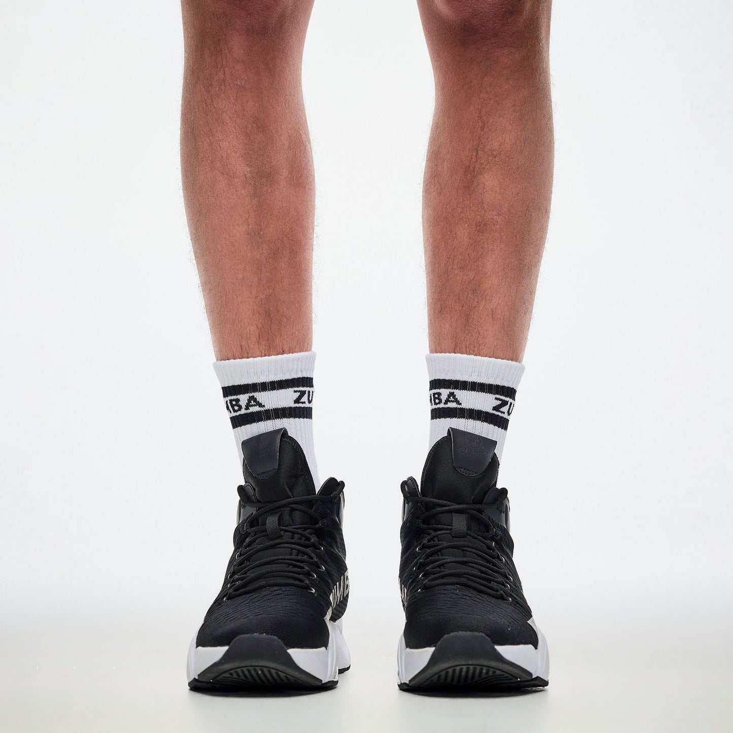 Dale-Z Plush Half Crew Sock - Bold Black
