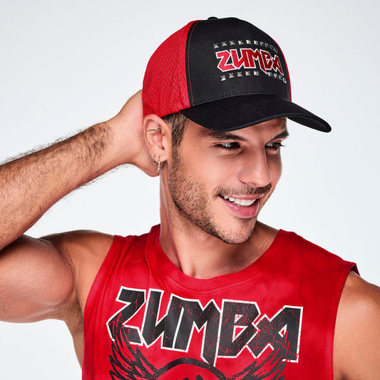 Rock 'n' Roll Curved Brim Mesh Hat Z3A000350