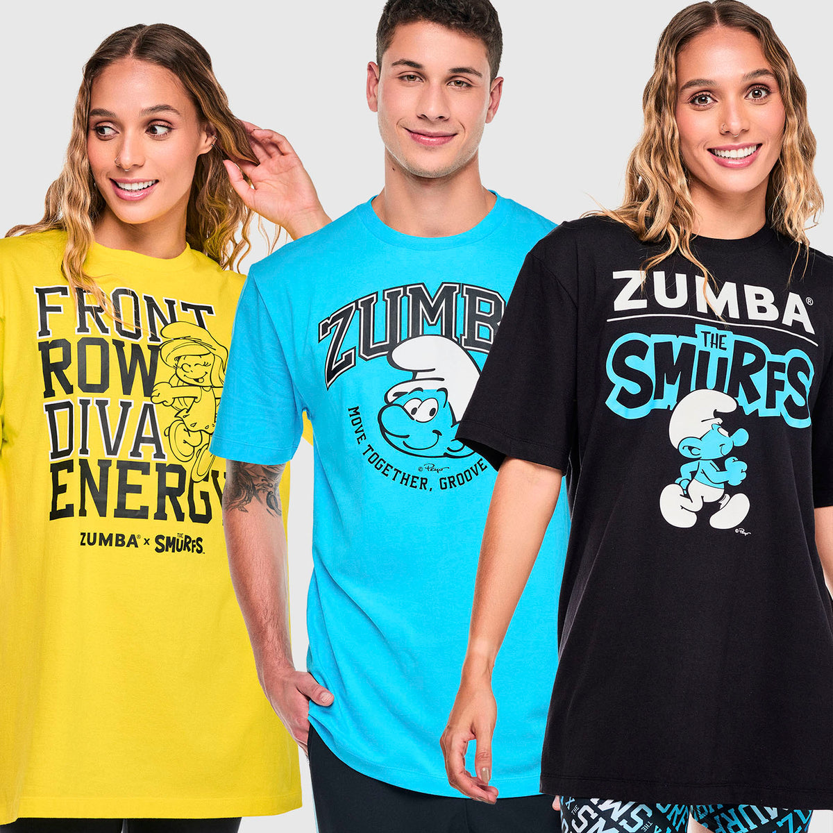 Zumba X The Smurfs Tees 3PK