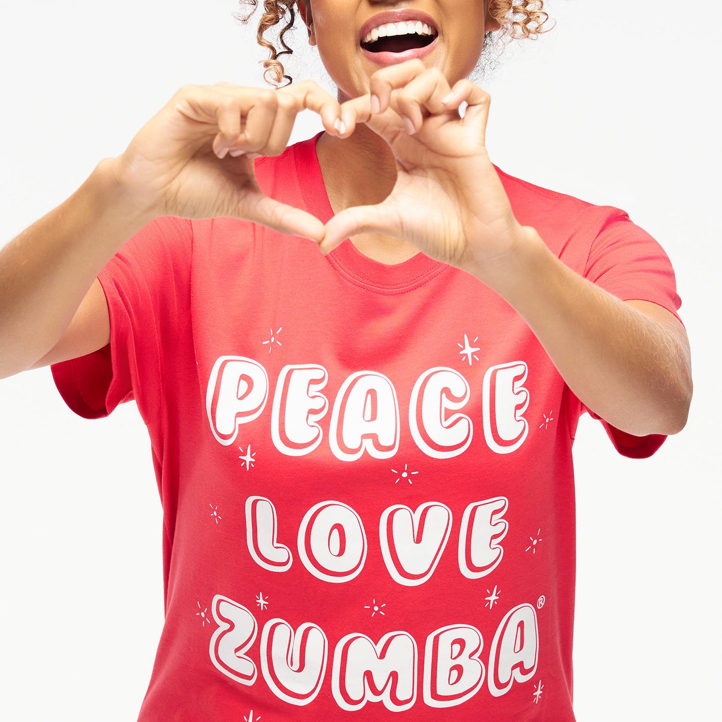 Zumba Holiday Crew Neck Tee - Red