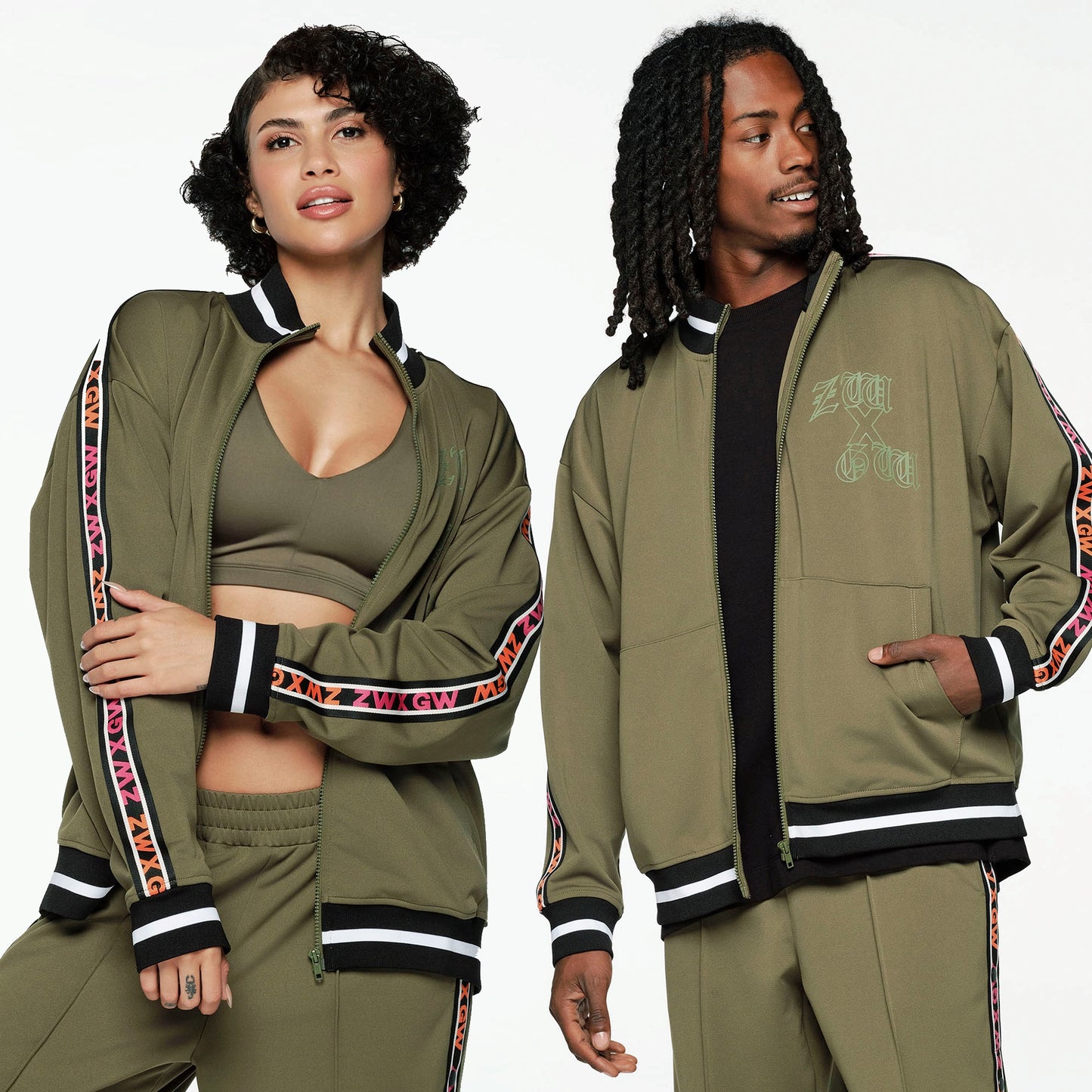 ZW X GW Unisex Oversized Jacket With Rib Details