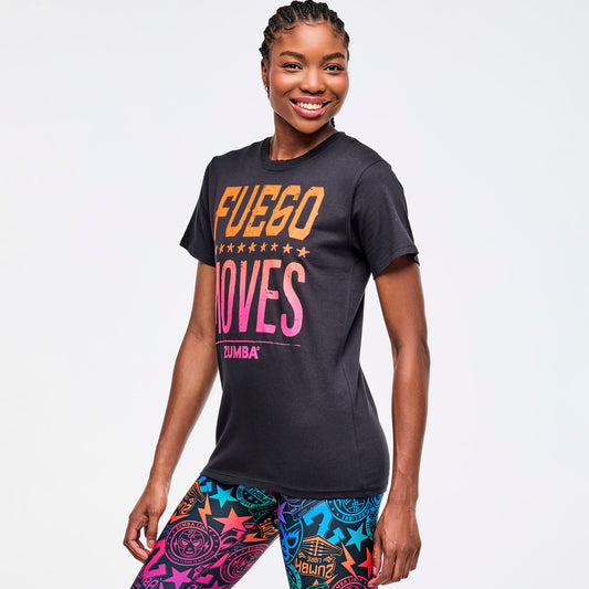 Zumba Libre Instructor Crew Neck Tee - Bold Black