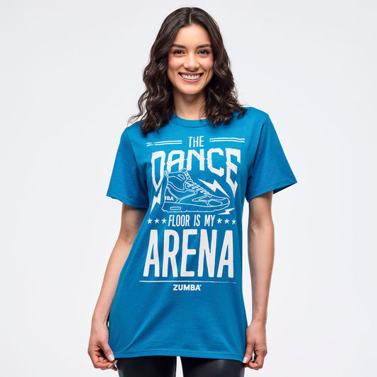 Zumba Libre Crew Neck Tee - Peek-A-Blue