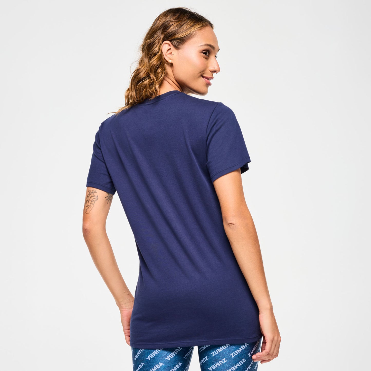 Blue Jean Crew Neck Tee
