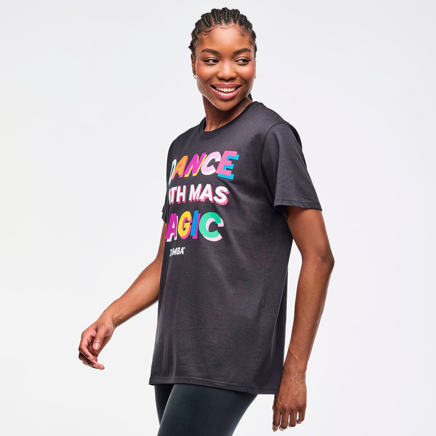 Zumba Crew Neck Instructor Tee - Bold Black