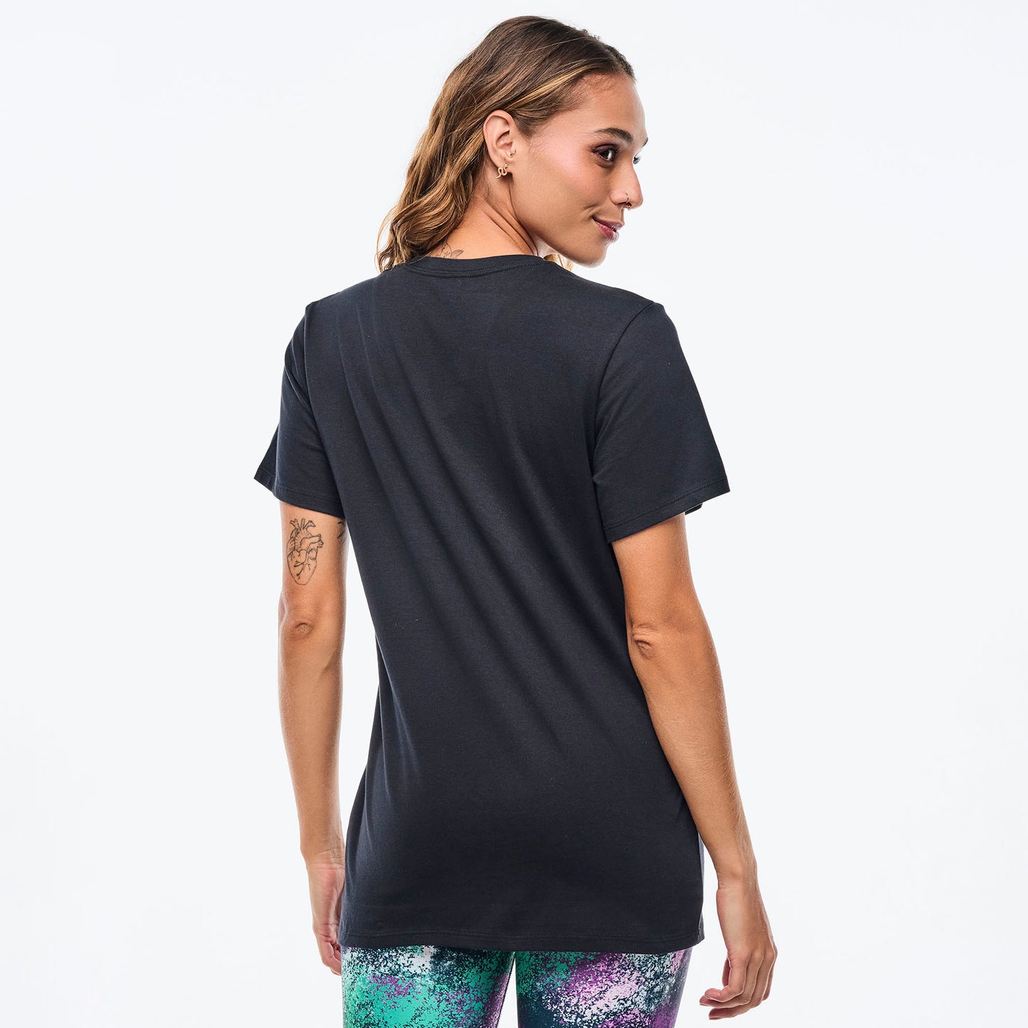 Apres Zumba Unisex Crew Neck Tee - Bold Black