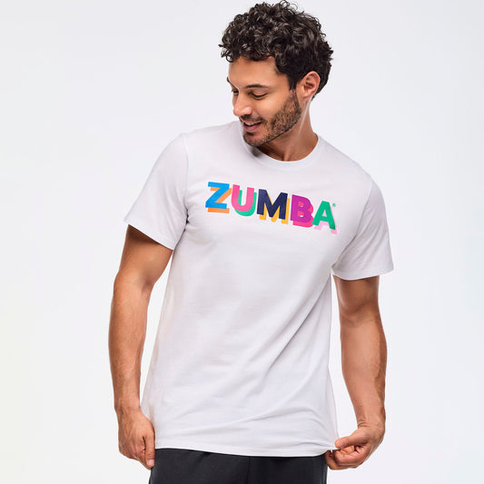 Zumba Multicolor Crew Neck Tee