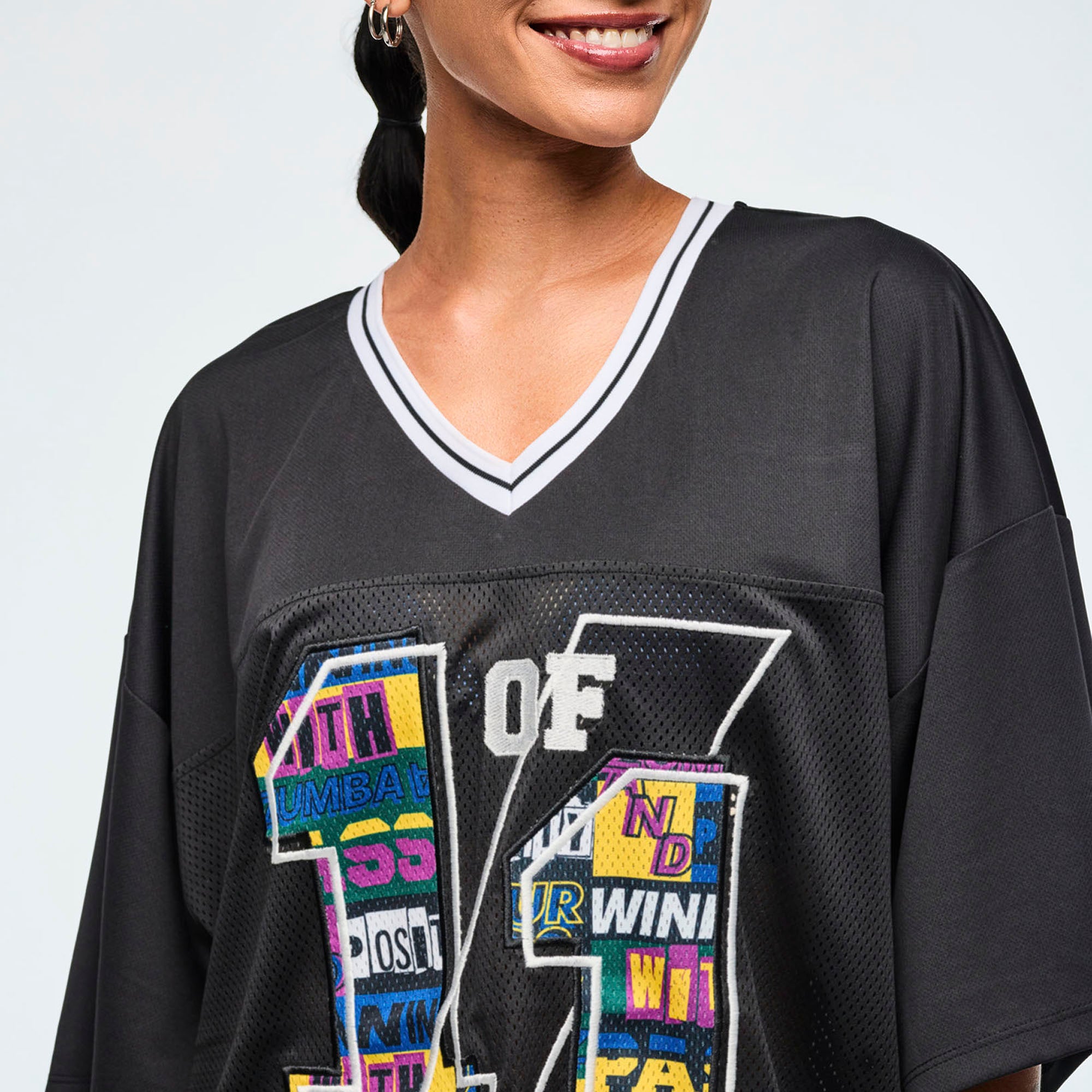 ZW Oversized Sports Jersey Z3T000352 – Zumba Wear Singapore
