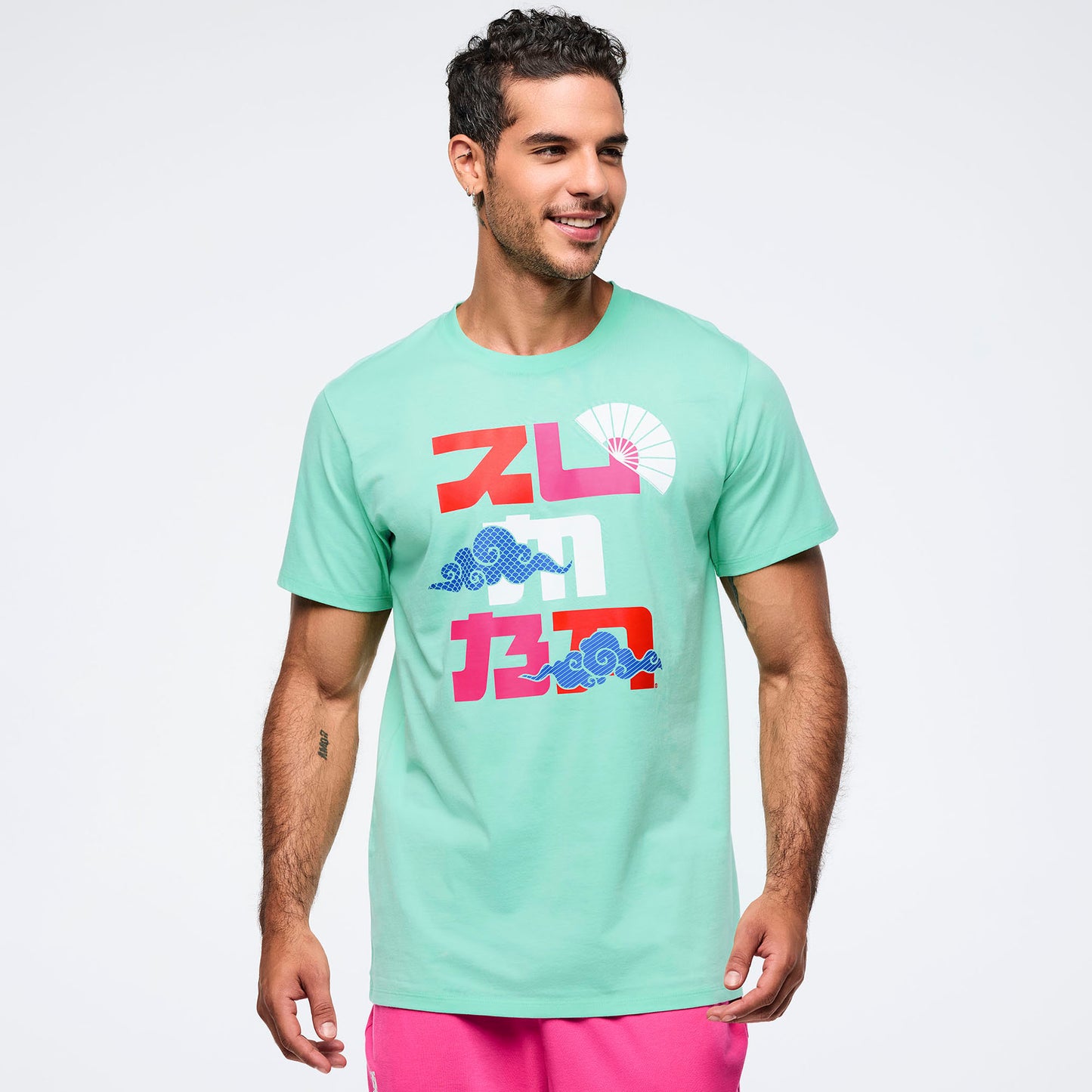 Eastern Flavor Crew Neck Tee - Light Green Z3T000358
