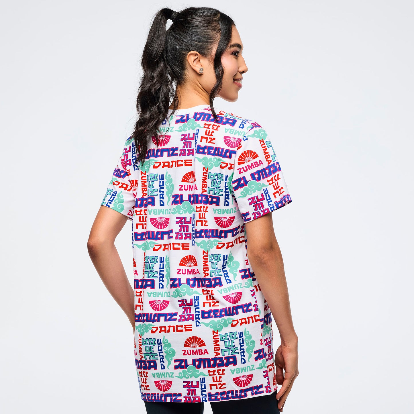 Eastern Flavor Crew Neck Tee - White/Blue Z3T000359