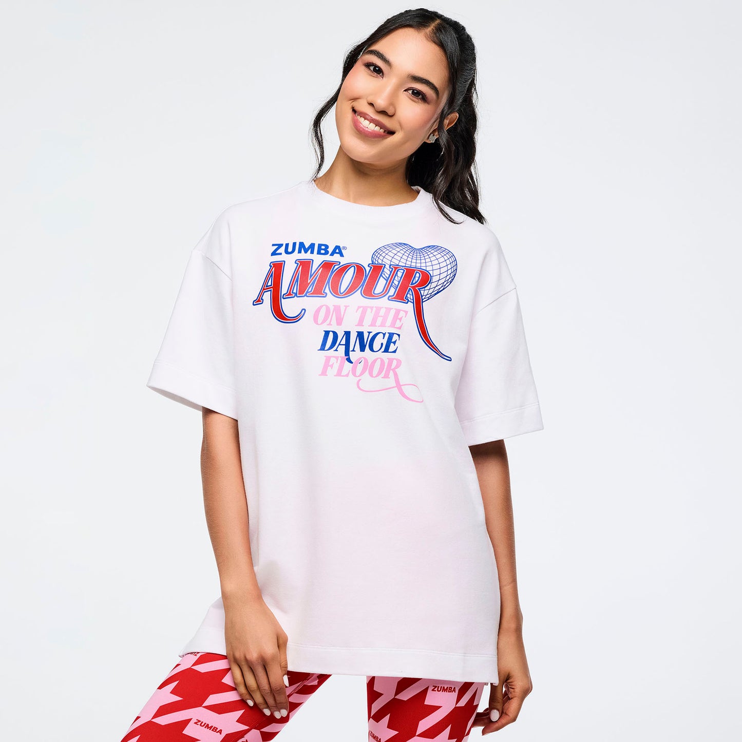 Zumba Amour Oversized Crew Neck Top Z3T000363