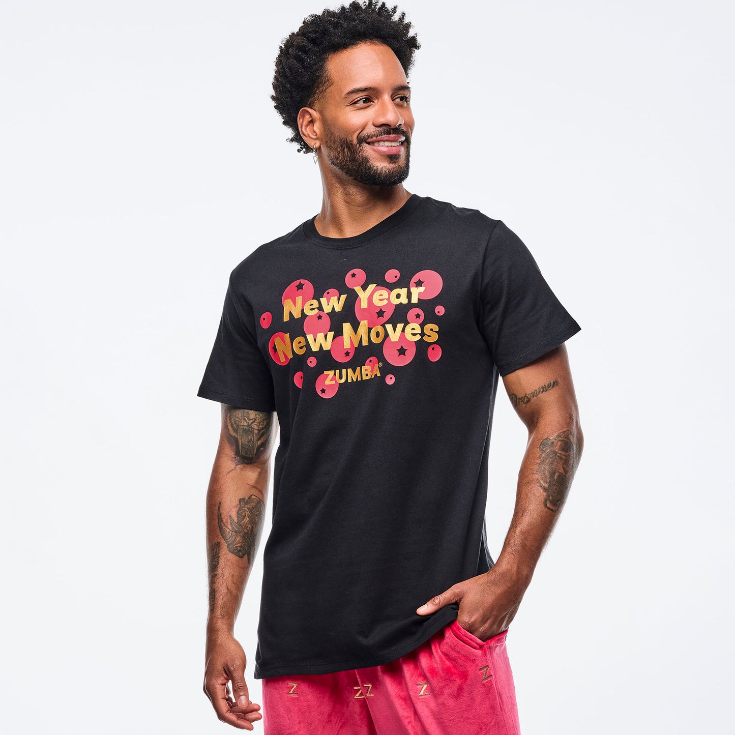 Zumba Holiday Unisex Crew Neck Tee - Black Z3T000369