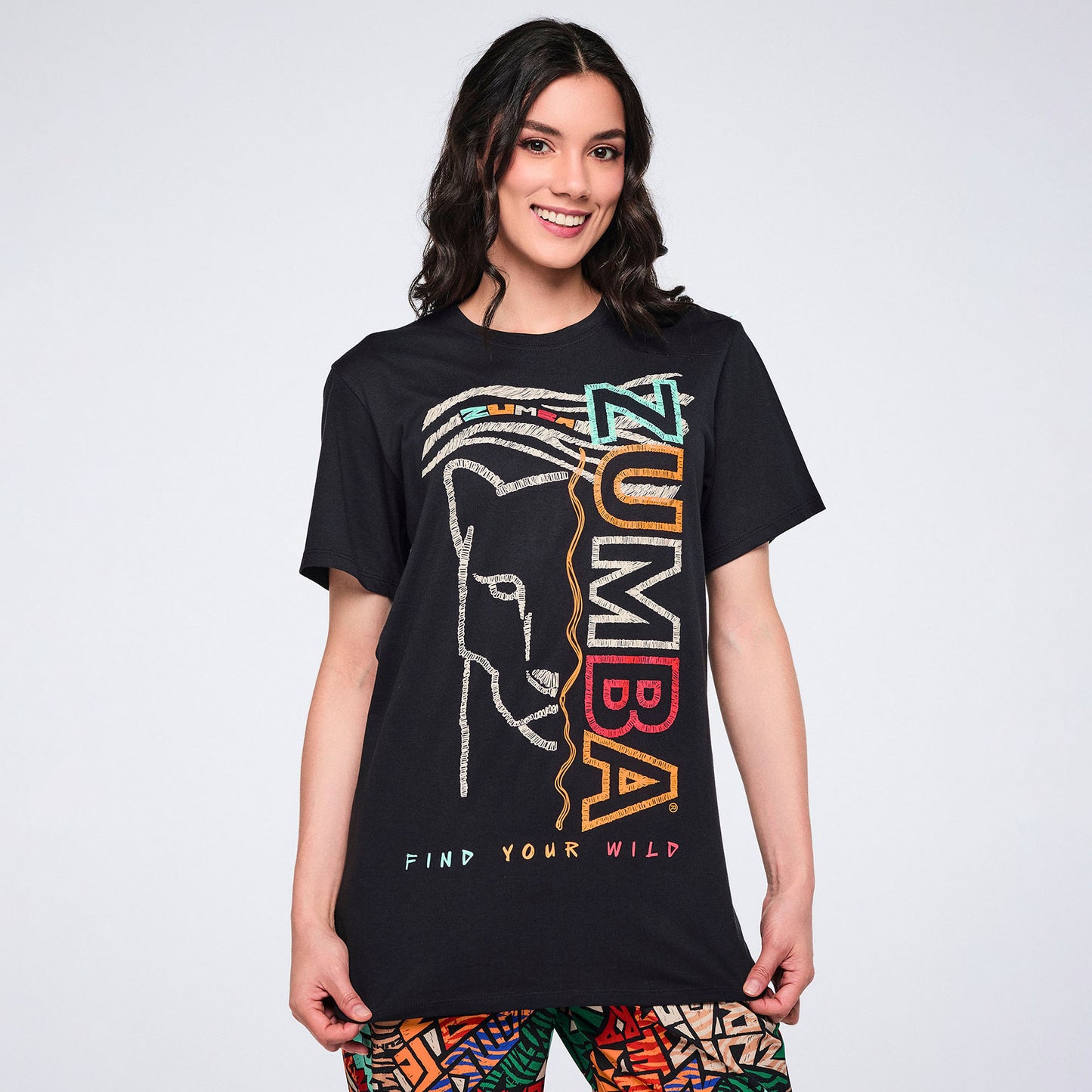 Wildbeat Unisex Crew Neck Tee - Bold Black Z3T000379