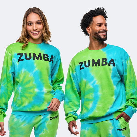 Neon Pullover Sweatshirt - Blue/Green