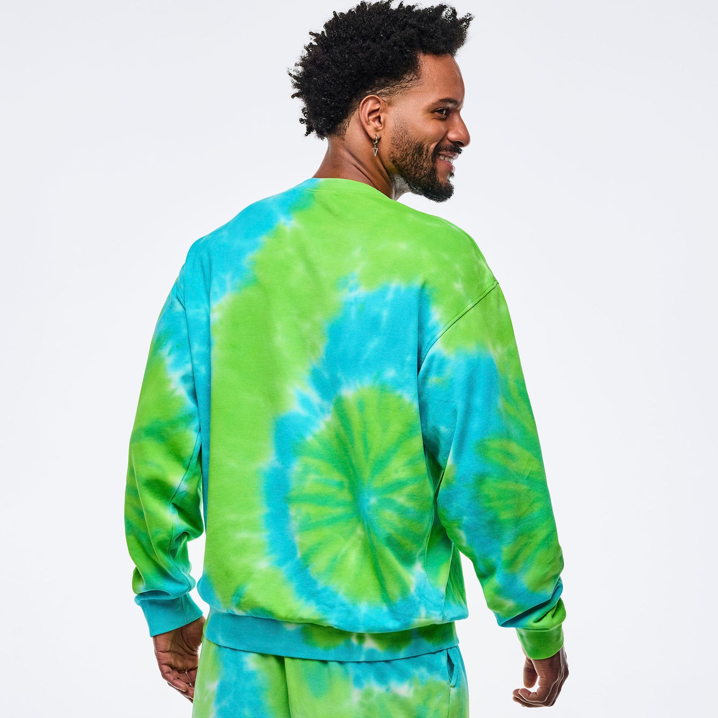 Neon Pullover Sweatshirt - Blue/Green