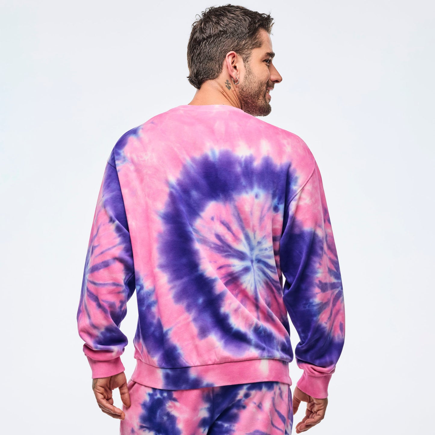 Neon Pullover Sweatshirt - Pink/Purple