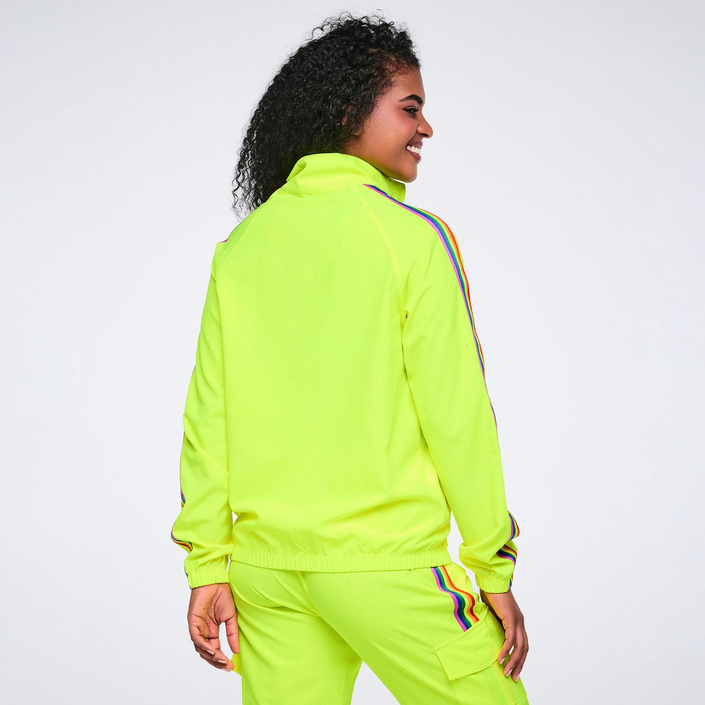 Pride Mock Neck Woven Jacket Z3T000392