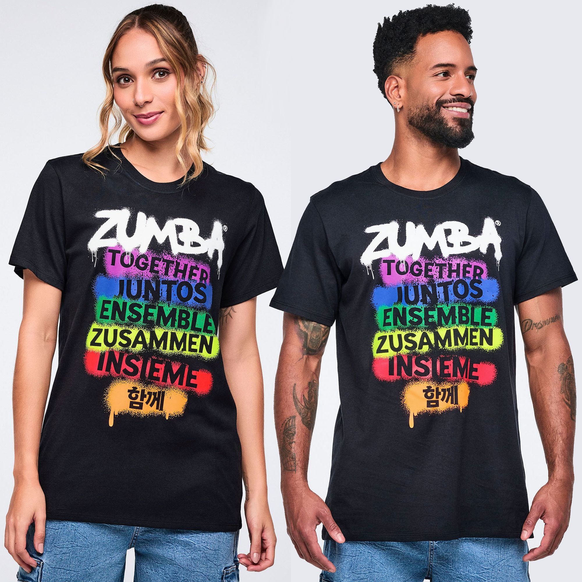 Pride Unisex Crew Neck Tee - Black Z3T000395 – Zumba Wear Singapore