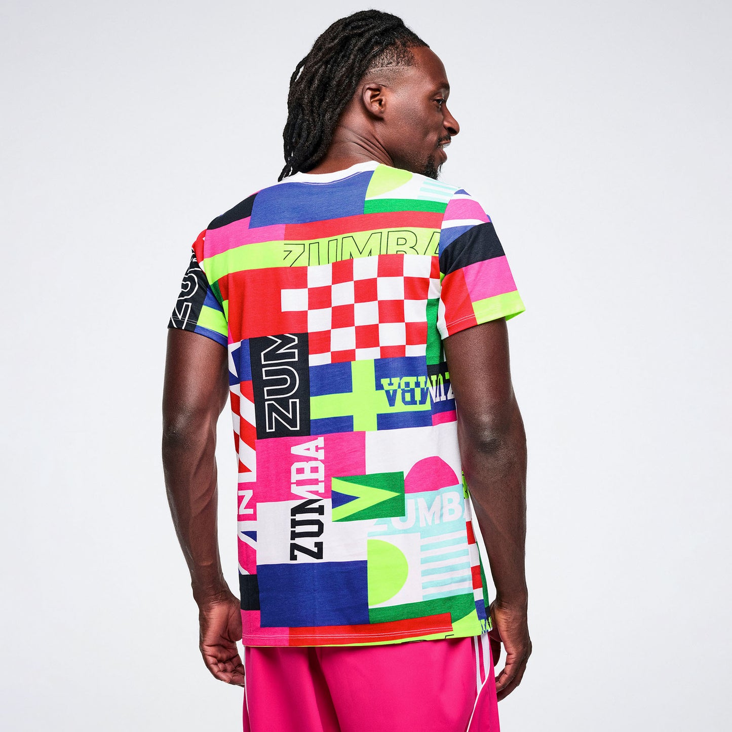 Worldwide Unisex Crew Neck Tee - White/Pink Z3T000396