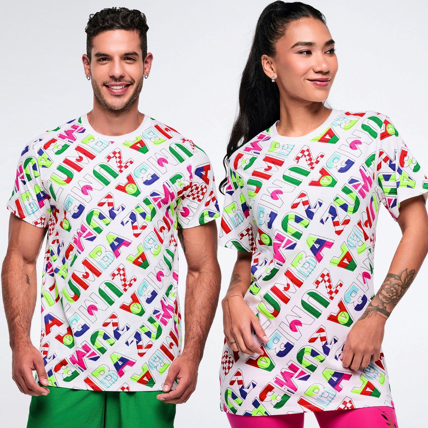 Worldwide Unisex Crew Neck Tee - White/Red Z3T000397
