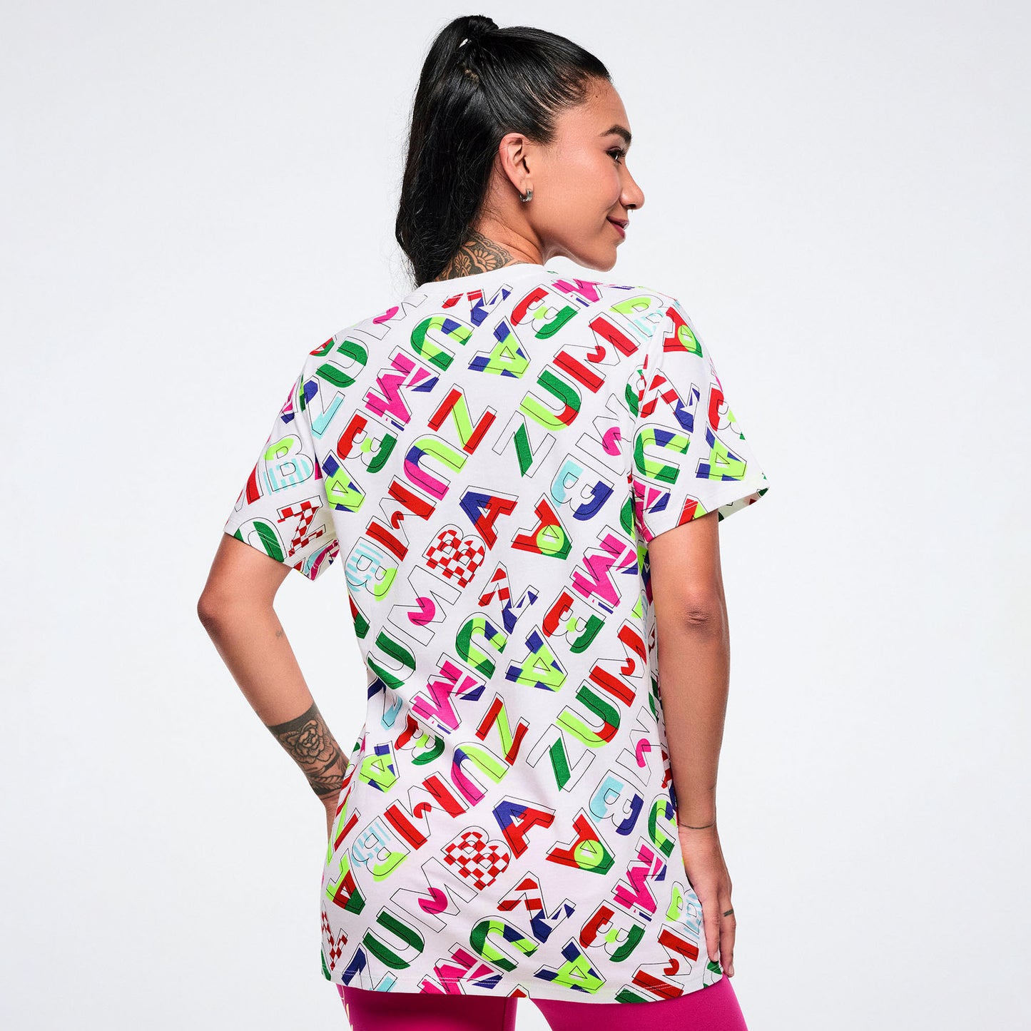 Worldwide Unisex Crew Neck Tee - White/Red Z3T000397