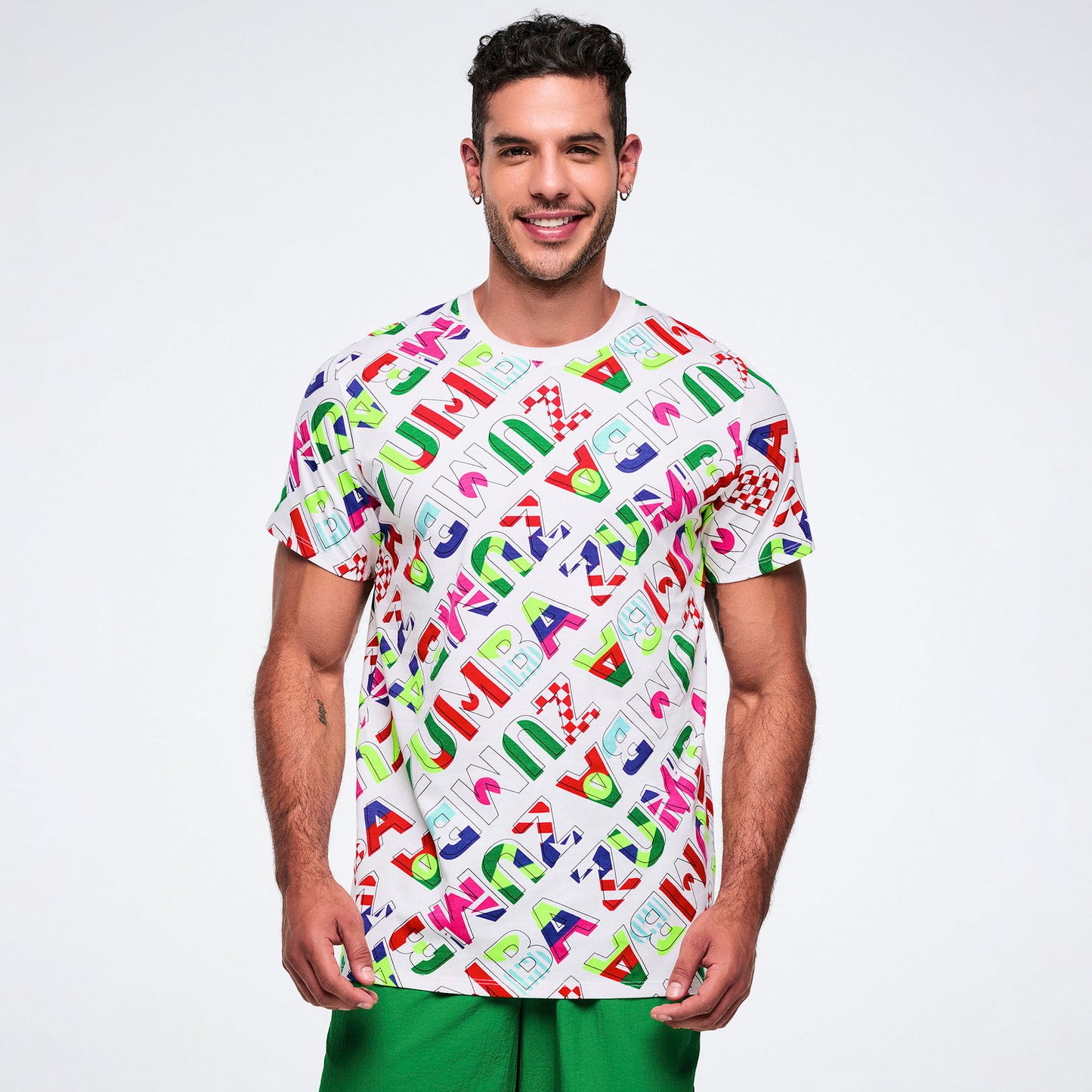 Worldwide Unisex Crew Neck Tee - White/Red Z3T000397