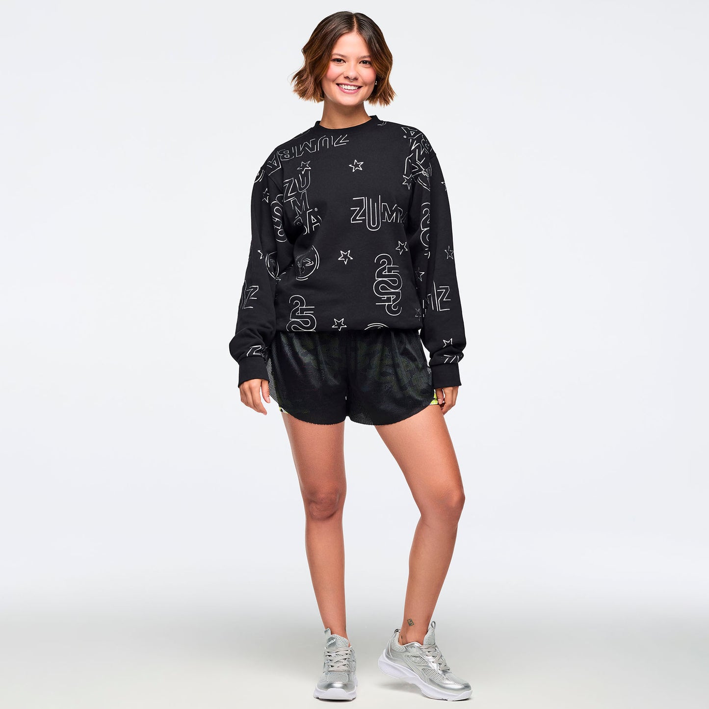 Zumba 25 Unisex Pullover Sweatshirt - Black/Silver Z3T000405