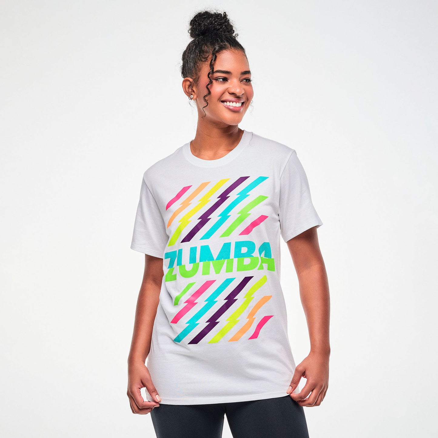 Electric Feel Unisex Crew Neck Tee - White